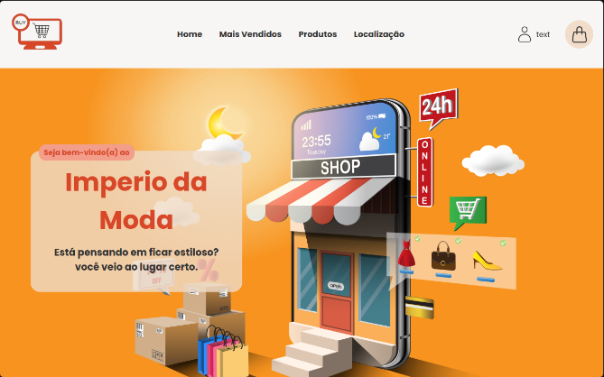Projeto apresenta o desenvolvimento de um e-commerce de roupas, com diversas funcionalidades.